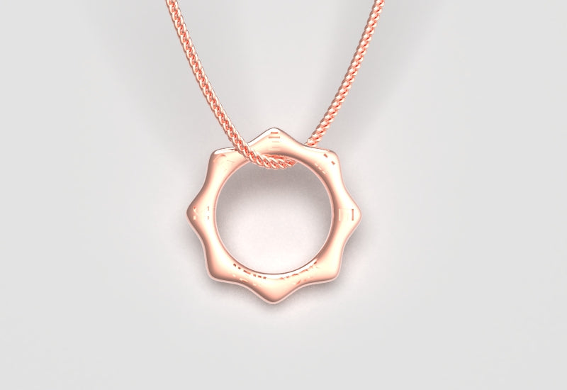 Octa Gold 1.5mm Necklace in 18k Pink Gold