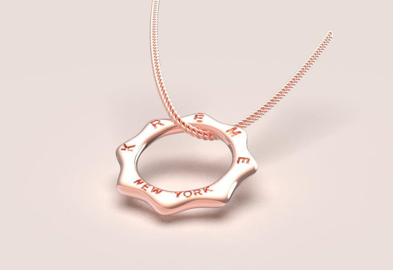 Octa Gold 1.5mm Necklace in 18k Pink Gold