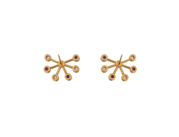 Didiscus Earrings in Rose Gold