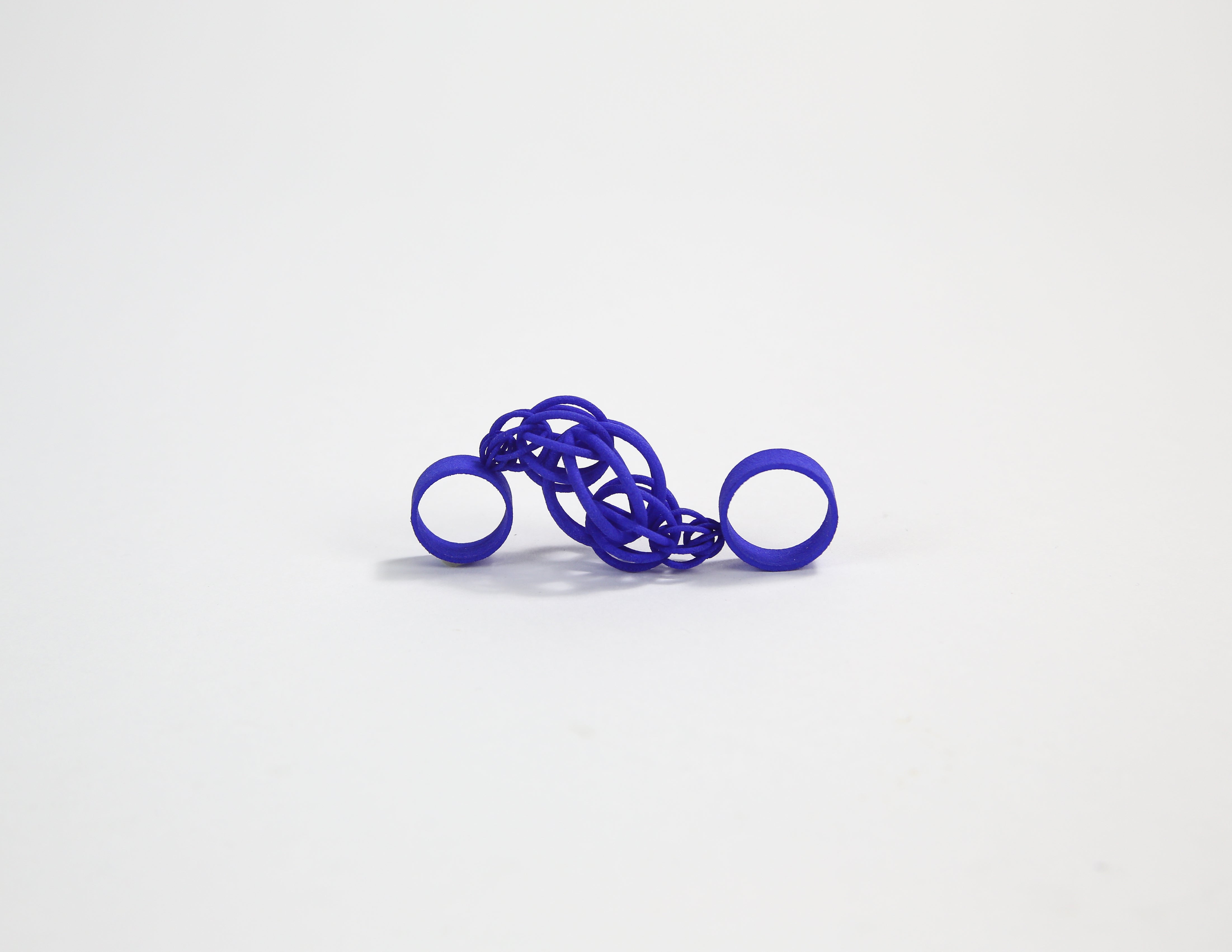 Interlocking Earrings and Ring_blue