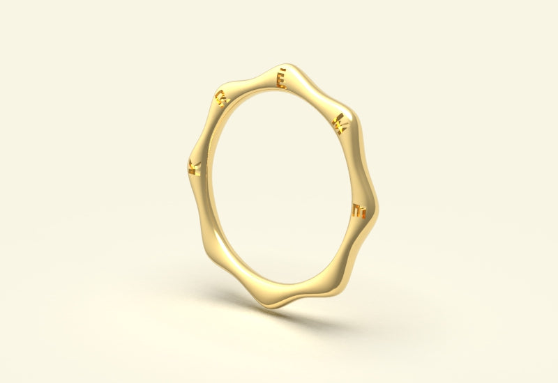 Octa Gold 1.5mm Band in 18k Yellow Gold