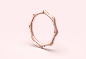 Octa Gold 1.5mm Band in 18k Pink Gold